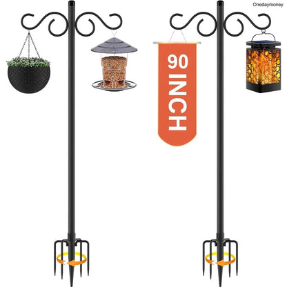 2-Pack 90" Outdoor Shepherd Hooks