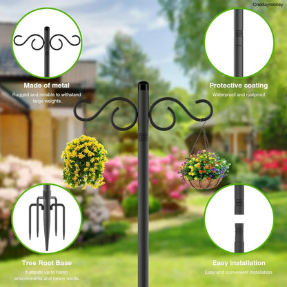 2-Pack 90" Outdoor Shepherd Hooks
